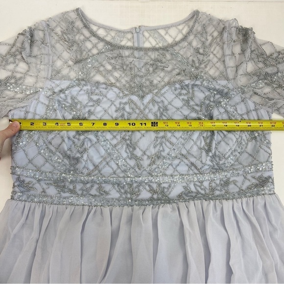 Adrianna Papell Plus Womens Beaded Maxi Evening Dress Size 20W - Picture 11 of 13